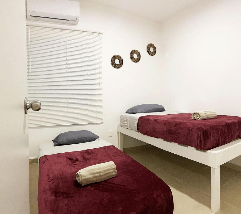 Angels Beach Condo Con Piscina, Parking Y Parque Playa del Carmen Esterno foto